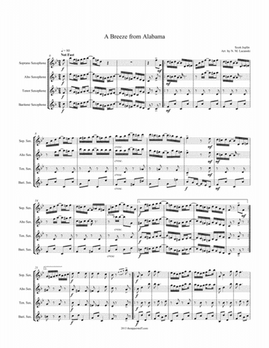 A Breeze from Alabama (arr. Nick Lacanski)