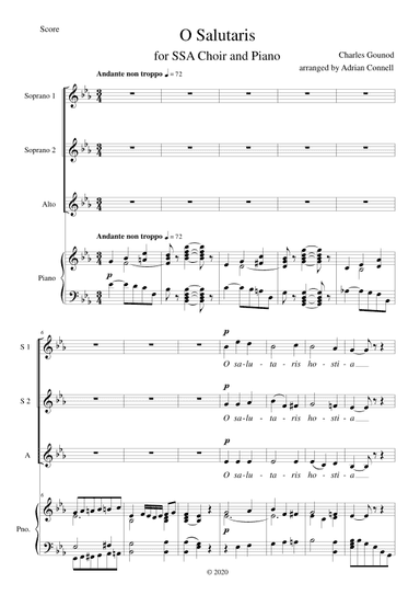 O Salutaris (arr. Adrian Connell)