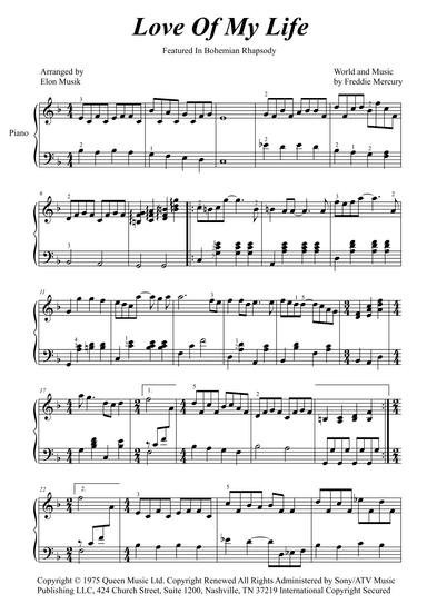 Love Of My Life (arr. Elon Musik)