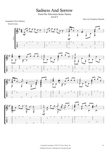 Sadness And Sorrow (arr. Pavlo Pakshyn)