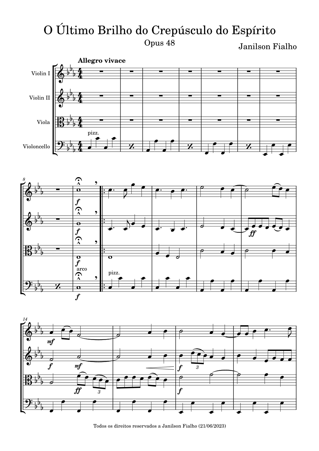 O Último Brilho do Crepúsculo do Espírito, Opus 48