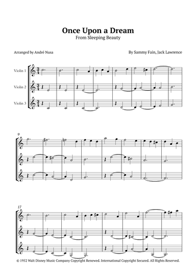 Once Upon A Dream (arr. André Nusa)