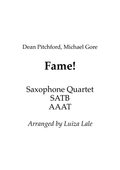 Fame (arr. Luiza Lale)