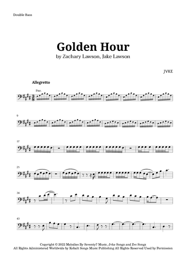 Golden Hour (arr. Langanho)