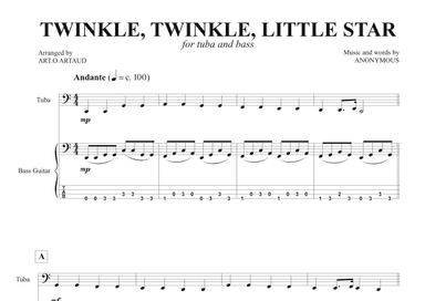 Twinkle Twinkle Little Star (arr. Art.o Artaud)