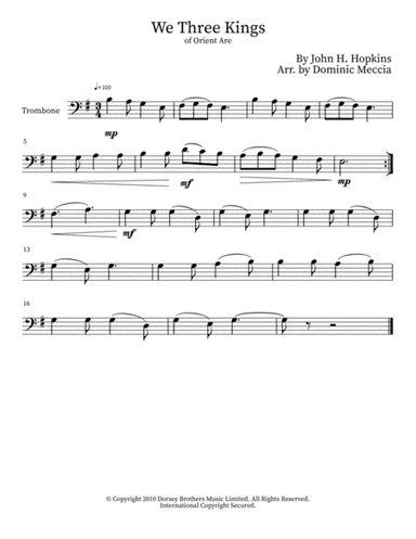 We Three Kings Of Orient Are (arr. Dominic Meccia)