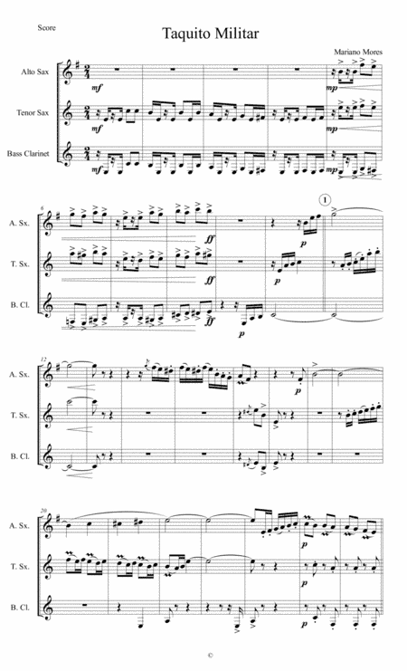 Taquito Militar (arr. Cristian Gomez)