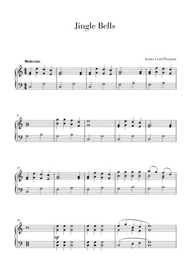 Jingle Bells - Intermediate piano (arr. Cadenza Editions)