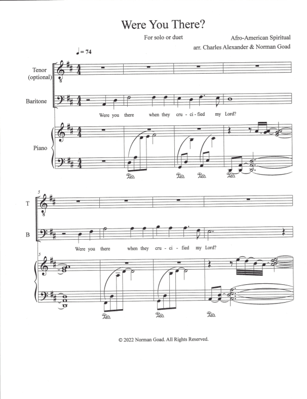 Were You There? (arr. Norman Goad)