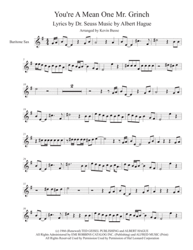You're A Mean One, Mr. Grinch (arr. Kevin Busse)
