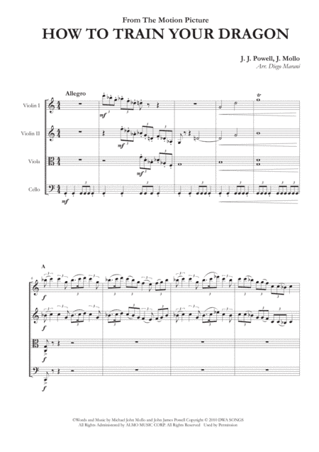 How To Train Your Dragon (arr. Diego Marani)