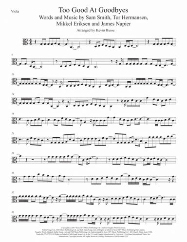 Too Good At Goodbyes (arr. Kevin Busse)