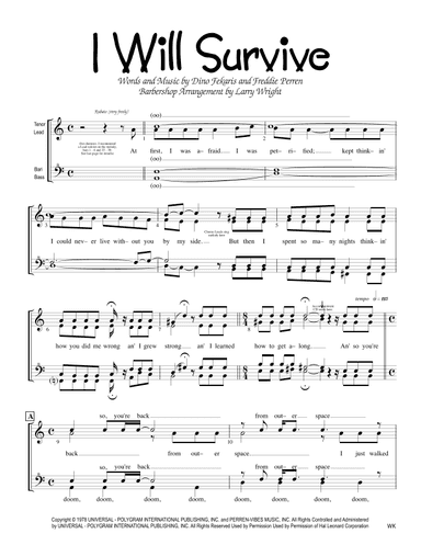 I Will Survive (arr. Larry Wright)