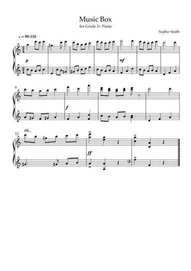 Music Box (for Grade 3+ Piano)