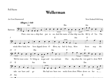 Wellerman (arr. Tom Drummond)