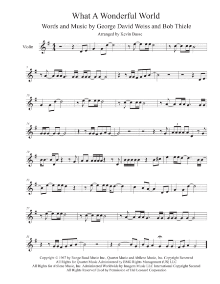 What A Wonderful World (arr. Kevin Busse)