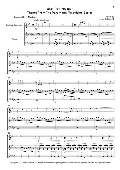 Star Trek - Voyager(r) (arr. John Nicolaus)