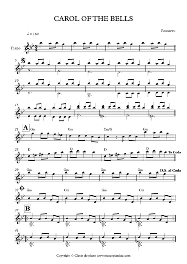 Carol Of The Bells (arr. Mateo Aguilar)