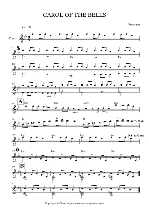Carol Of The Bells (arr. Mateo Aguilar)