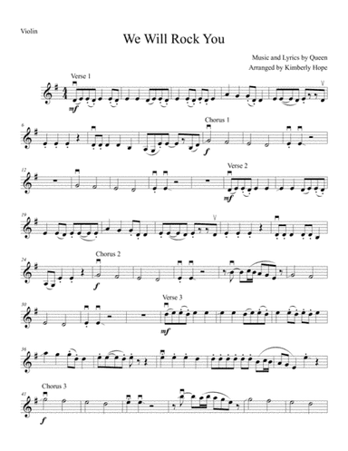 We Will Rock You (arr. Kimberly Hope)