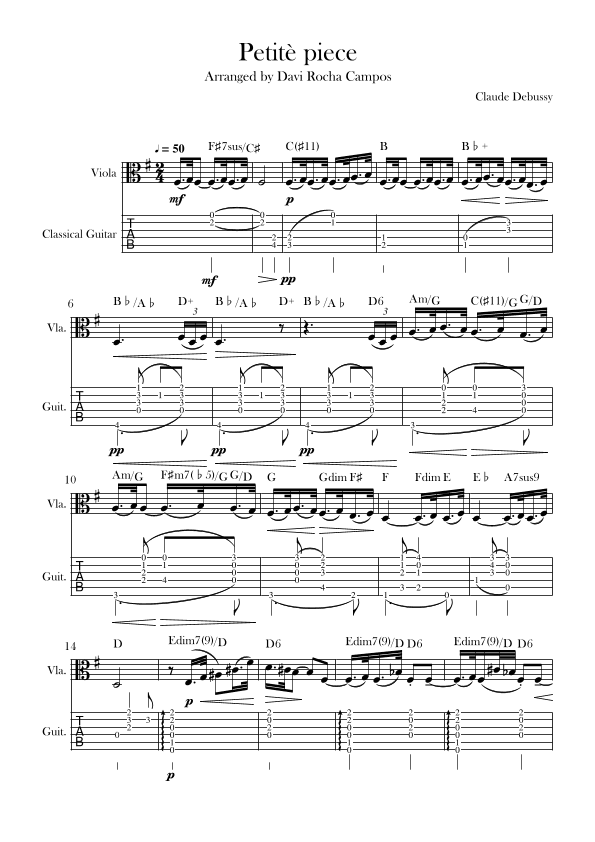 Petitè piece (arr. Davi Rocha Campos)