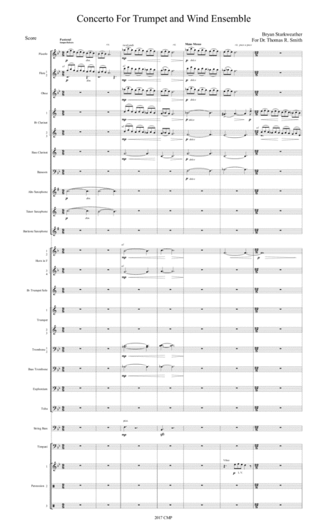 Concerto for Trumpet and Wind Ensemble - Score - Score Only