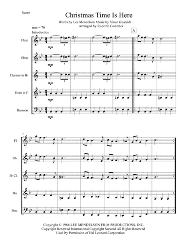 Christmas Time Is Here (arr. Rodolfo Gonzalez)