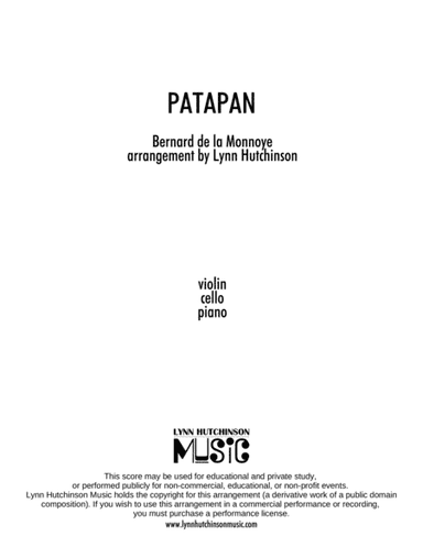 Patapan (Piano Trio) (arr. Lynn Hutchinson)