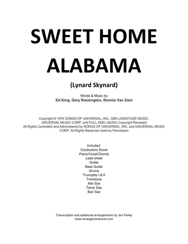 Sweet Home Alabama (arr. Arranged by Jim Farley)