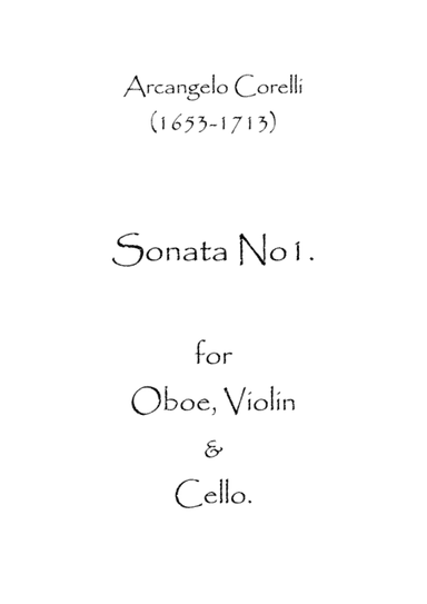 Sonata No.1. (arr. Spence Bundy)