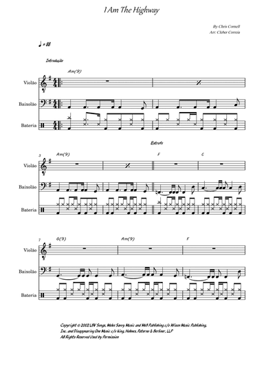 I Am The Highway (arr. Cleber Correia)
