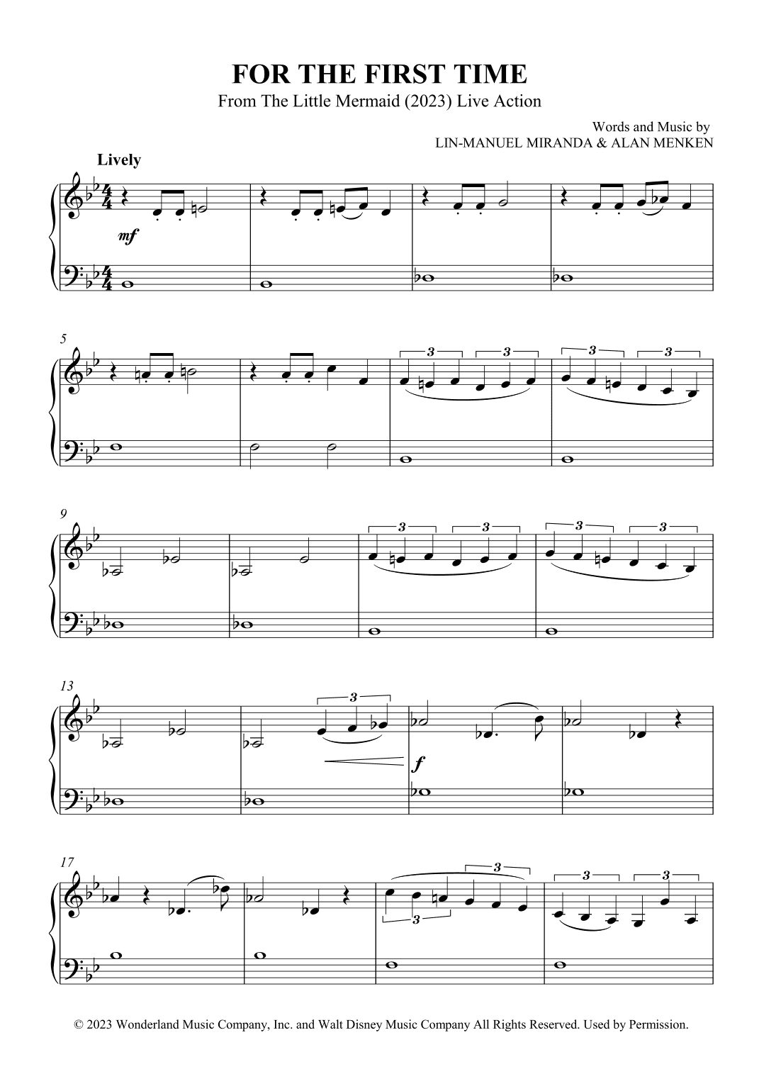 For The First Time (arr. SCMusic)