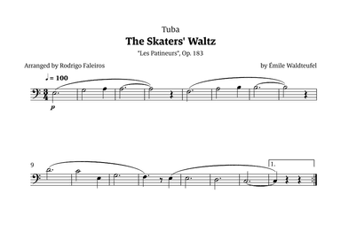 The Skaters Waltz (for beginners) (arr. Rodrigo Faleiros)