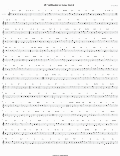 51 First Studies for Guitar Book 2