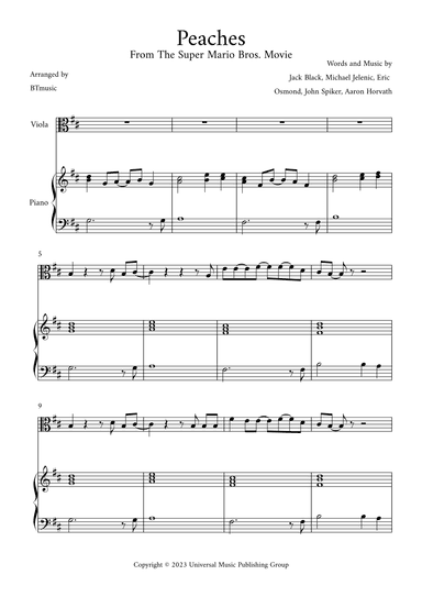 Peaches (arr. BTmusic)