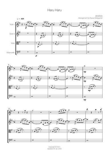 Haru Haru (arr. Nyssa Sanguansri)