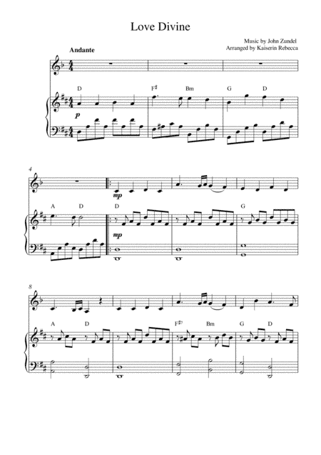 Love Divine (arr. Kaiserin Rebecca)