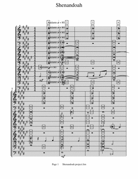 Shenandoah (arr. Kyle Conley)