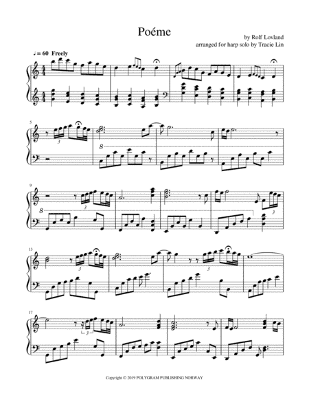 Poeme (arr. Tracie Lin)