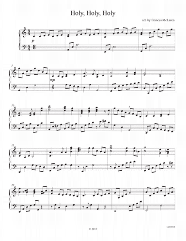 Holy, Holy, Holy (arr. Frances McLaren)