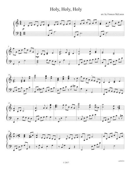 Holy, Holy, Holy (arr. Frances McLaren)
