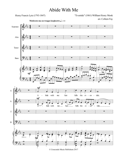 Abide With Me, hymn-anthem on H. F. Lyte's "eventide" (arr. Colleen Fay)