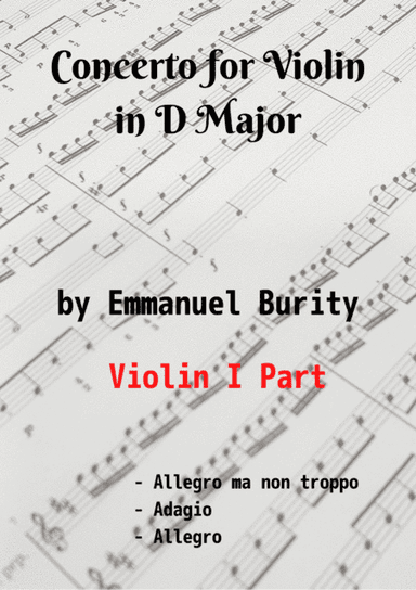 Concerto for Violin in D Major by Emmanuel Burity (1969- )
