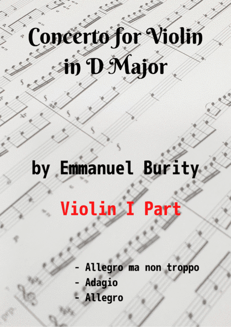 Concerto for Violin in D Major by Emmanuel Burity (1969- )