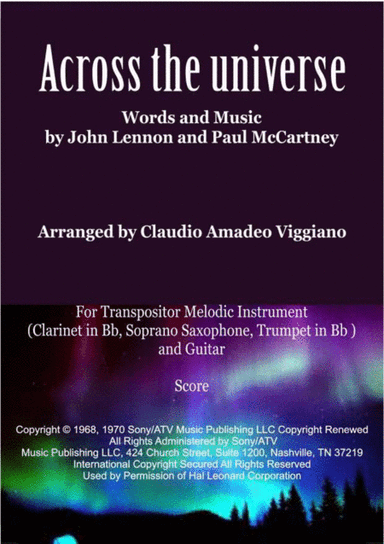 Across The Universe (arr. Claudio Amadeo Viggiano)
