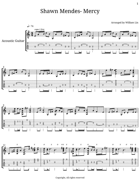 Mercy (arr. William Lin)
