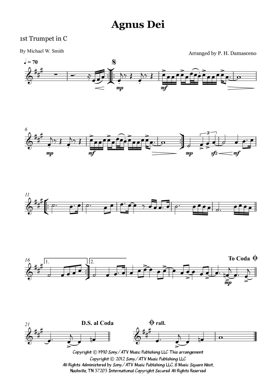 Agnus Dei (arr. P.H. Damasceno)