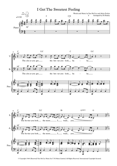 I Get The Sweetest Feeling (arr. Di Healey)