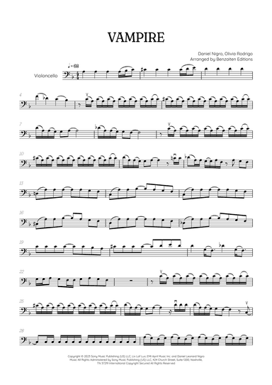 Vampire (arr. Benzaiten Editions)