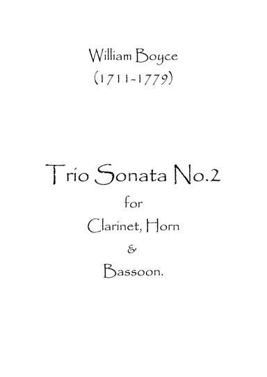 Trio Sonata No.2 (arr. Spence Bundy)